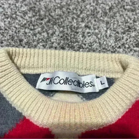 VINTAGE Argyle Sweater Women’s Large Preppy- See Note- Flawed - Picture 4 of 10